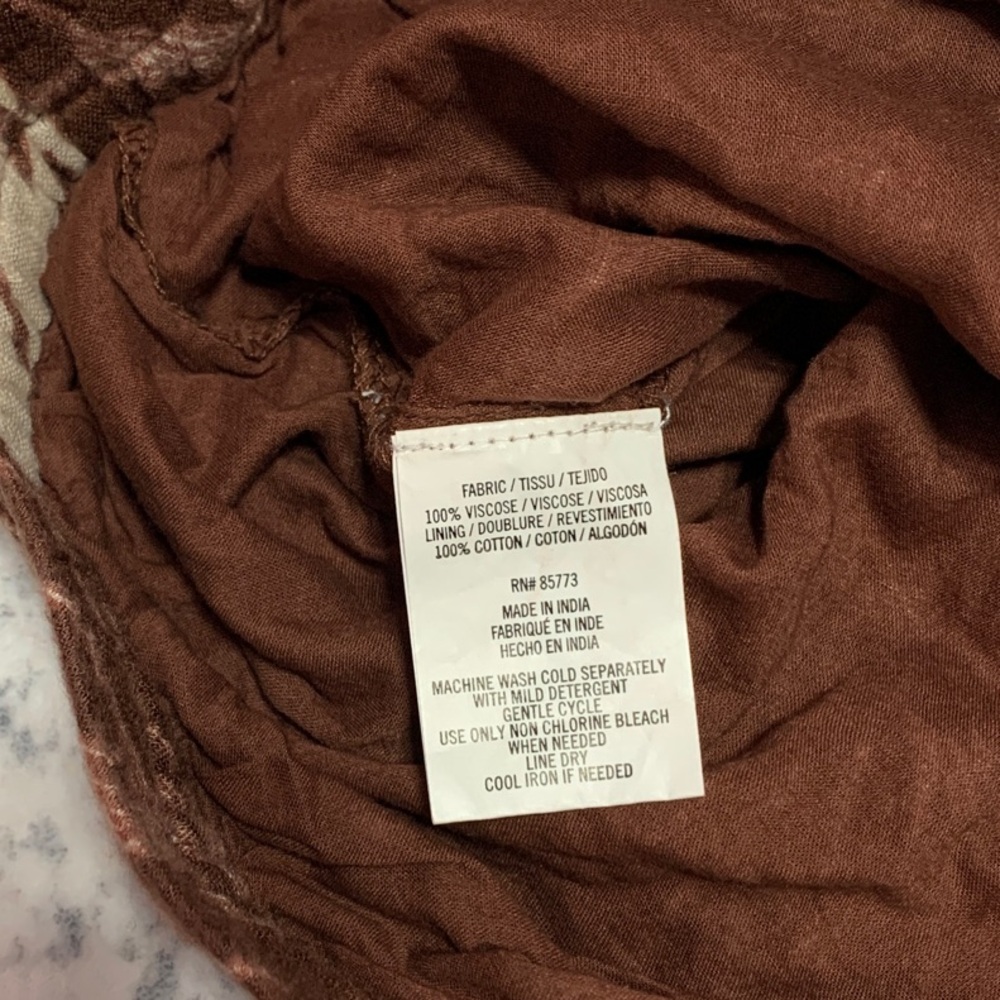 O’Neill Brown Leaf Print Women's Shorts XS - Picture 5 of 5